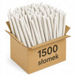 Papierstrohhalme Weiß 1500 Stk.