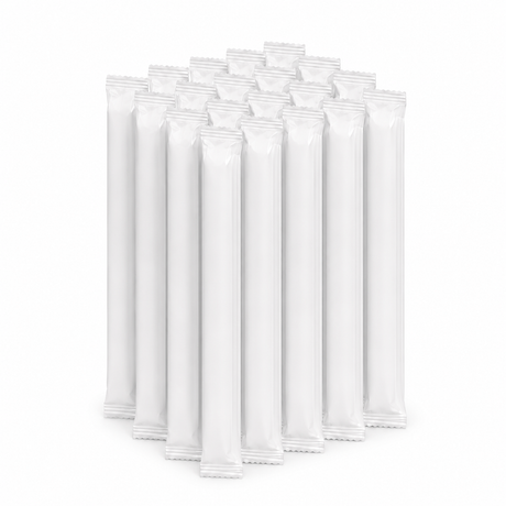 Dicke weiße Papierstrohhalme 24 cm - 20 Stück