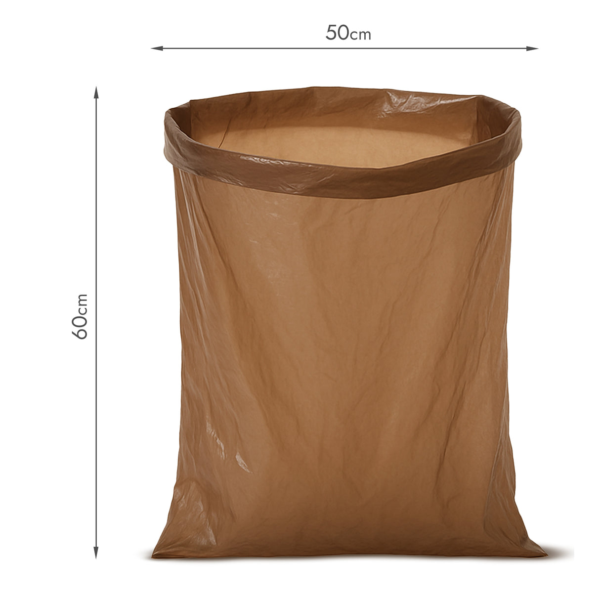 Braune Recycelte Müllbeutel 35L