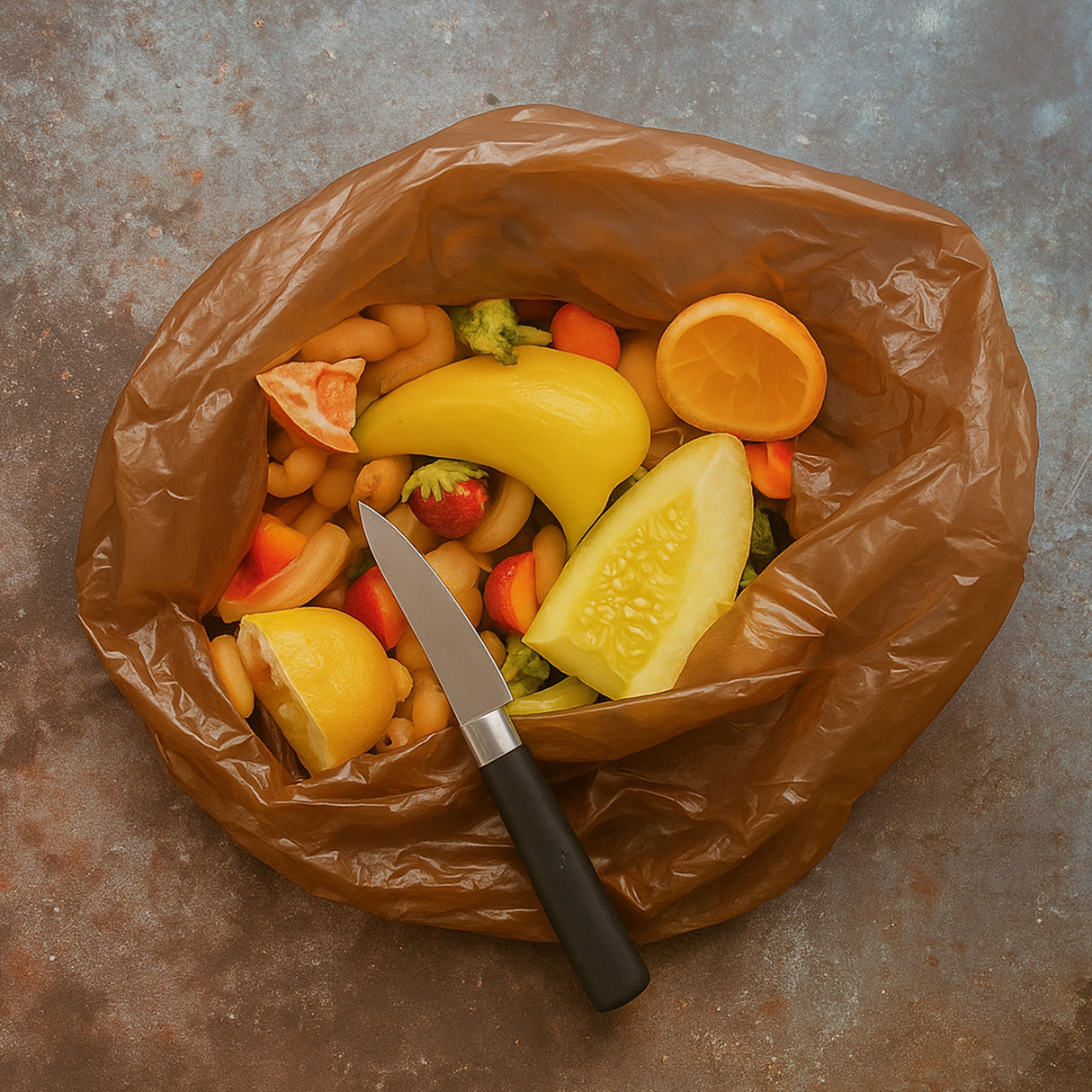 Braune Recycelte Müllbeutel 35L