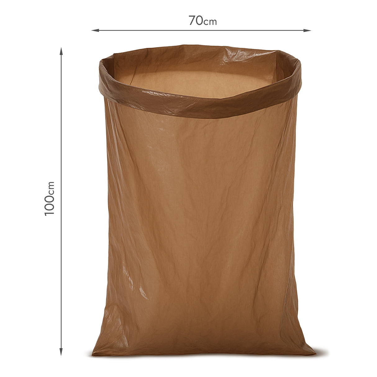 Braune Recycelte Müllsäcke 120L