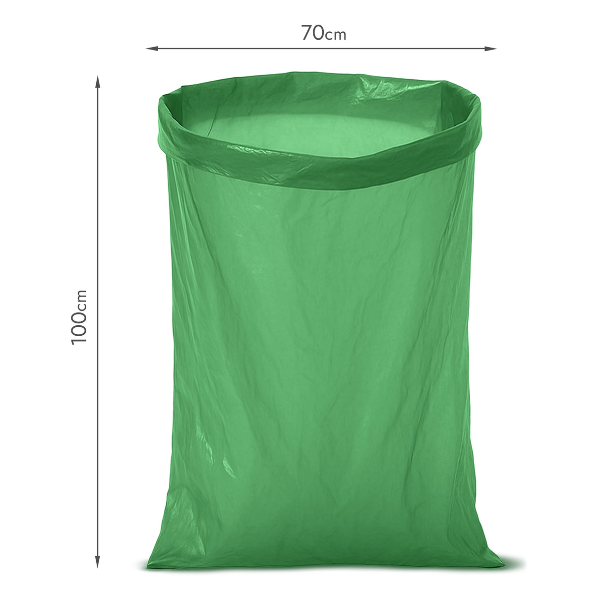 Grüne Recycelte Müllsäcke 120L