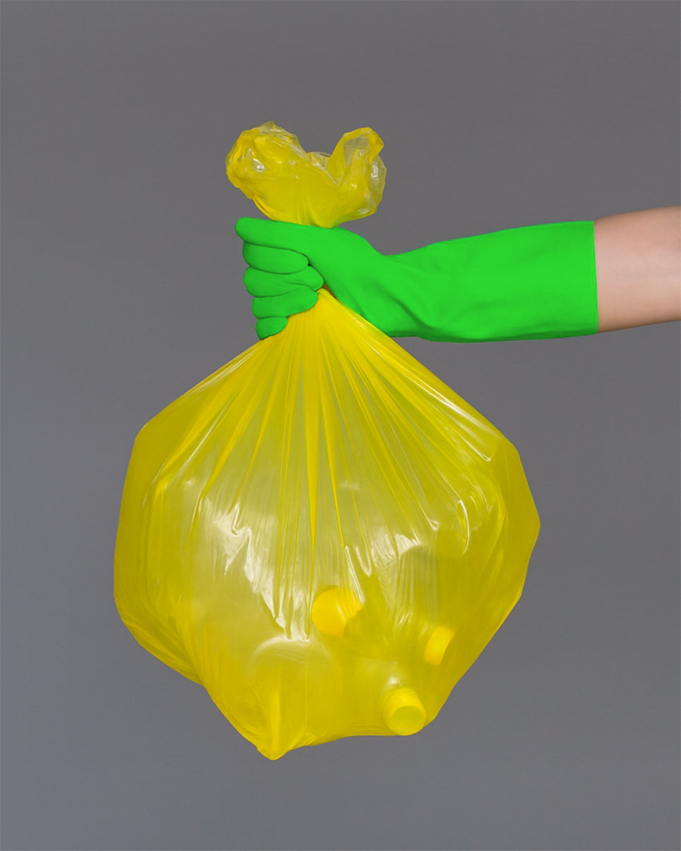 Gelbe Recycelte Müllbeutel 35L