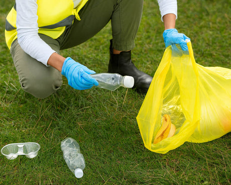 Gelbe Recycling-Müllsäcke