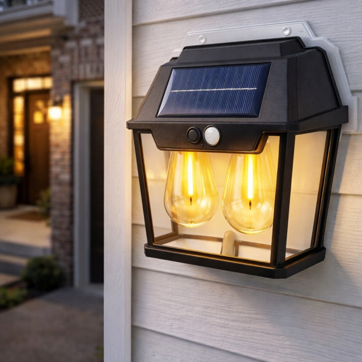 Solar-Gartenleuchte mit Bewegungsmelder 1800 mAh