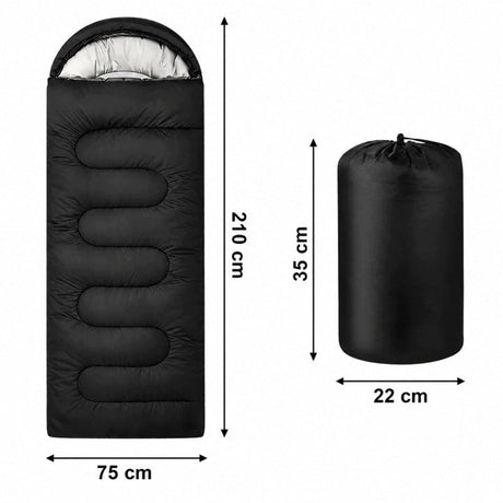 Camping-Schlafsack 2-in-1 mit Transportbeutel