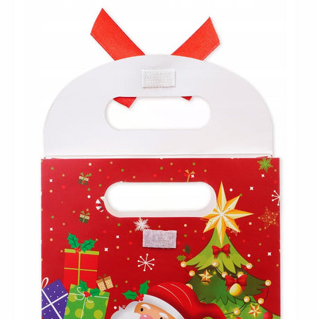 Weihnachts-Geschenktüten Weihnachtsmann mit Klettverschluss, 3 Größen, 3 Stück