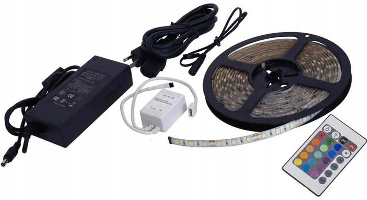 RGB-LED-Farbstreifen 5 m + Fernbedienung