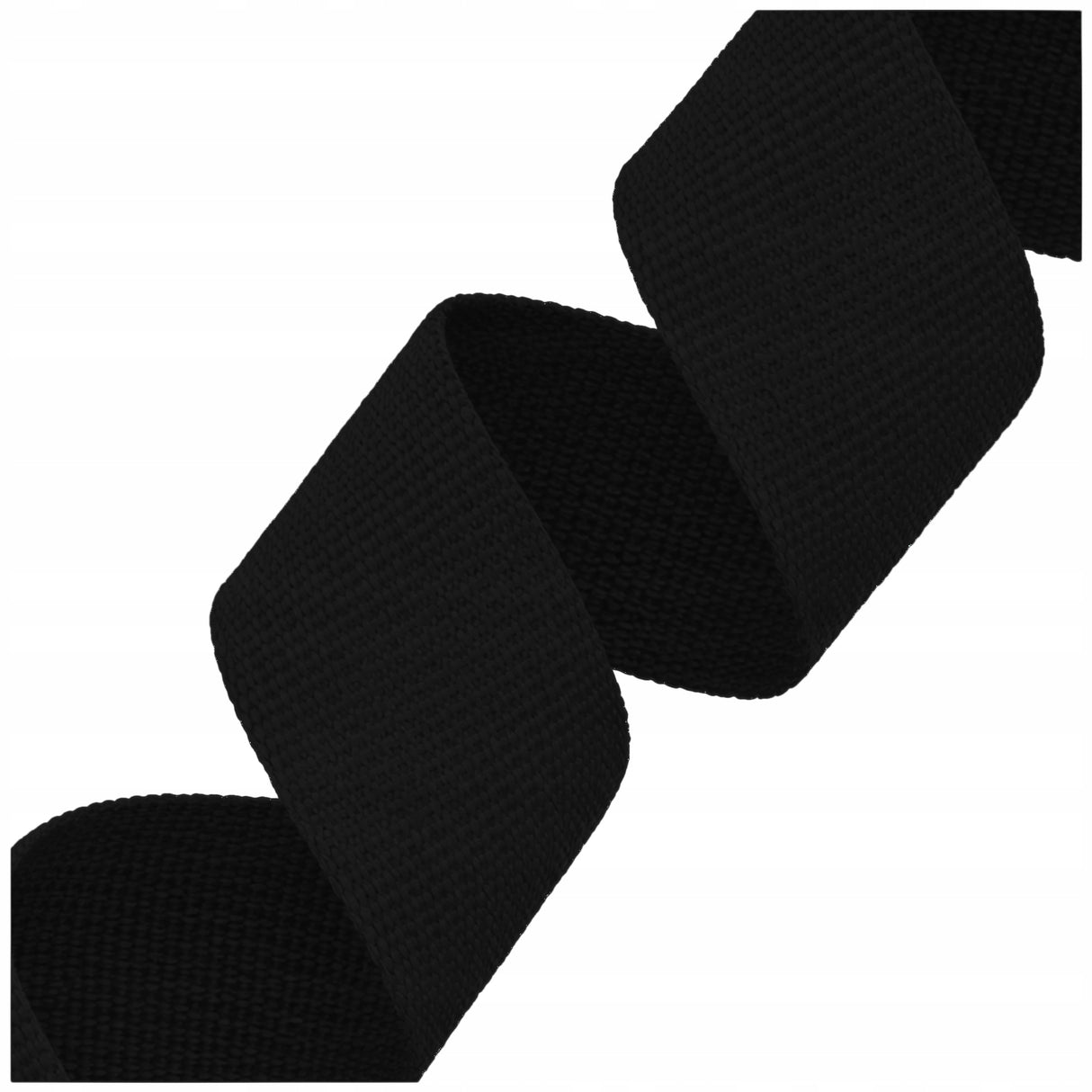 Robustes Polyester-Gurtband 25 mm Starkes Dekoband & Trageband 1 m Schwarz