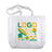 Bedruckte Baumwolltasche mit Boden und Seitenfalten 380 × 80 × 80 × 420 mm, Weiß [mat:mat-tasche-falten:380x80x80x420:BI]