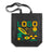 Bedruckte Baumwolltasche mit Boden 380 × 80 × 420 mm, Schwarz [mat:mat-tasche-boden:380x80x420:CZ]