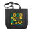 Bedruckte Baumwolltasche mit Boden und Seitenfalten 380 × 80 × 80 × 420 mm, Schwarz [mat:mat-tasche-falten:380x80x80x420:CZ]