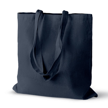Baumwolltasche Dunkelblau 380×420 mm 220 g Griff: 70 cm