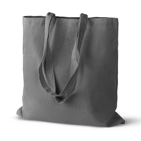 Baumwolltasche 380x420 mm Grau 145 g Griff: 70 cm