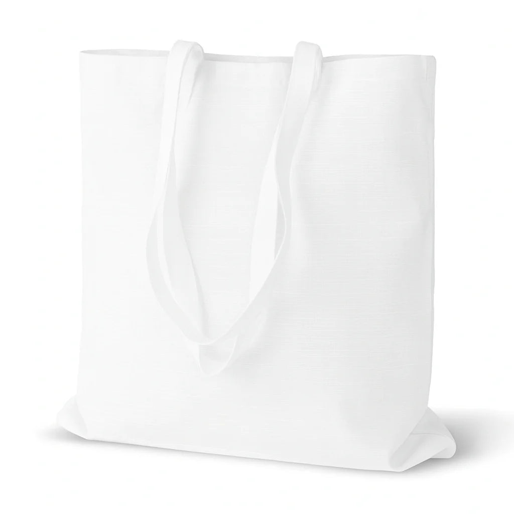 Baumwolltasche Weiß 380x420 mm Anzug 380 g Griff: 70 cm