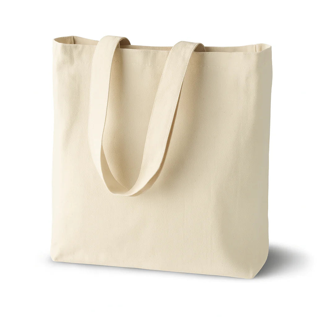 Baumwolltasche 500x160x400mm Ecru 220g Griff: 70 cm