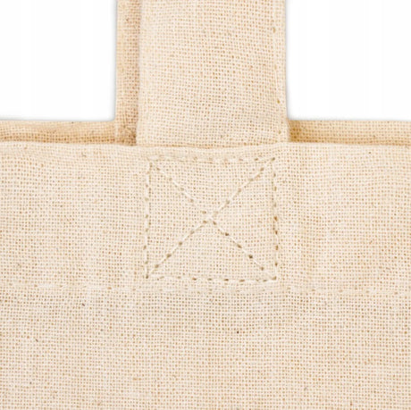 Baumwolltasche Ecru mit langem Griff, 38 x 42 cm