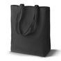 Baumwolltasche Schwarz mit langem Griff, 50x15x38 cm, 280 g