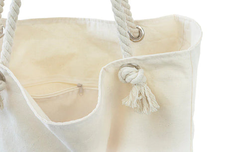 Baumwolltasche Ecru Strand 420x140x140x380 mm