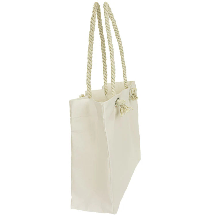 Baumwolltasche Ecru Strand 420x140x140x380 mm
