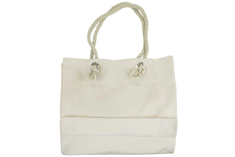 Baumwolltasche Ecru Strand 420x140x140x380 mm