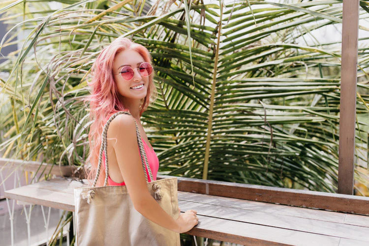 Baumwolltasche Ecru Strand 420x140x140x380 mm