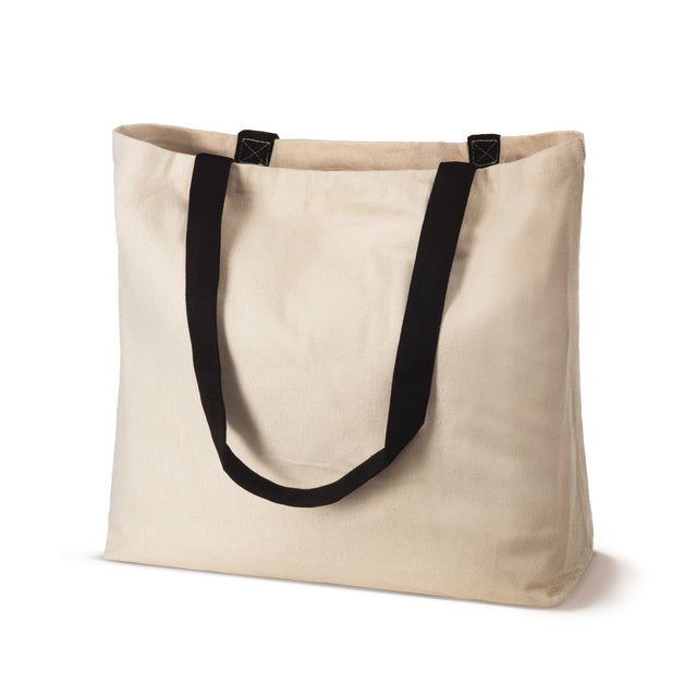 Baumwolltasche 50 x 10 x 40 cm, 320 g/m², natur, mit Innentasche