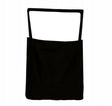 Baumwolltasche Schwarz einzelner schwarzer Griff 38x30cm