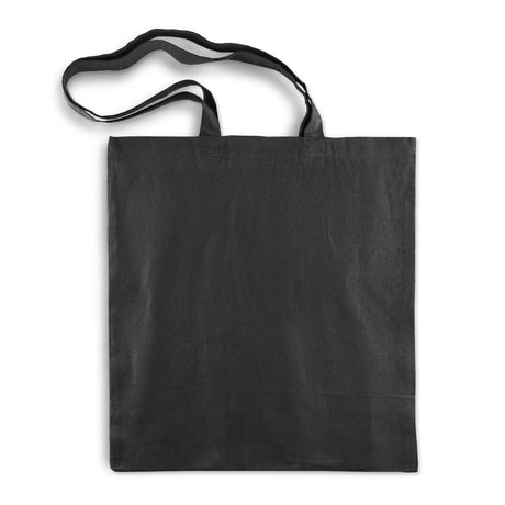 Baumwolltasche Schwarz 380x420 mm 140 g Griff: 70 cm