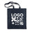Bedruckte Baumwolltasche 380 × 420 mm, Marineblau [mat:mat-tasche-70:380x420:GR]