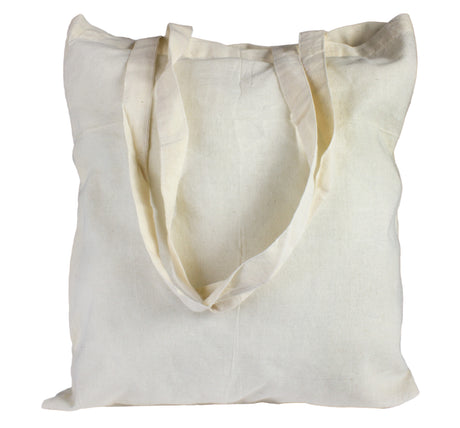 Baumwolltasche 38x42 cm mit zwei langen Henkeln 70cm 145g