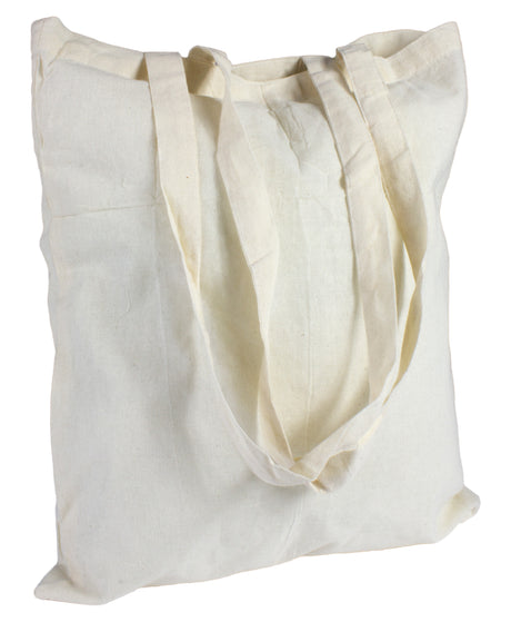 Baumwolltasche 38x42 cm mit zwei langen Henkeln 70cm 145g