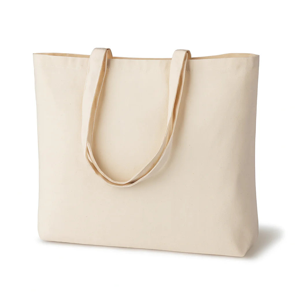 Baumwolltasche Ecru 380x80x340 mm 145 g Griff: 70 cm