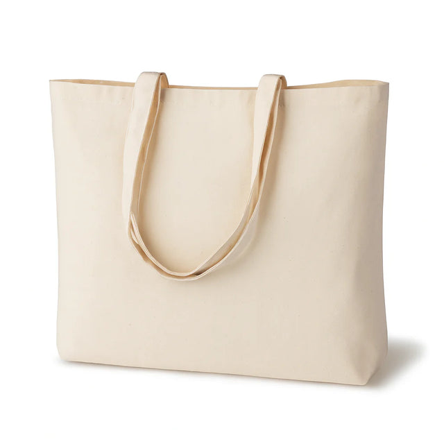 Baumwolltasche Ecru 380x80x340 mm 145 g Griff: 70 cm