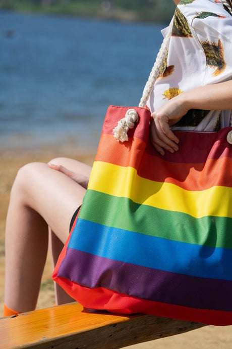 Strandtasche LGBT 42x15x15x38cm Griff: 70 cm