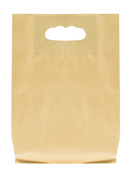 Papiertragetasche 180x80x220mm mit Premium-Drehgriff - BRAUN