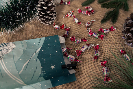 Weihnachts-Papiertüten 120x50x220mm Weihnachtsbaum 10St.