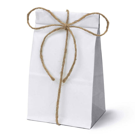 Blockbodenbeutel 19+13x37 cm, 70 g/m², weiß, 100 Stück