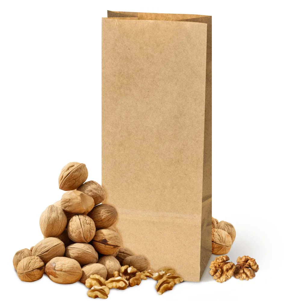 Papiertüte ohne Griff Braun 100x70x260 mm