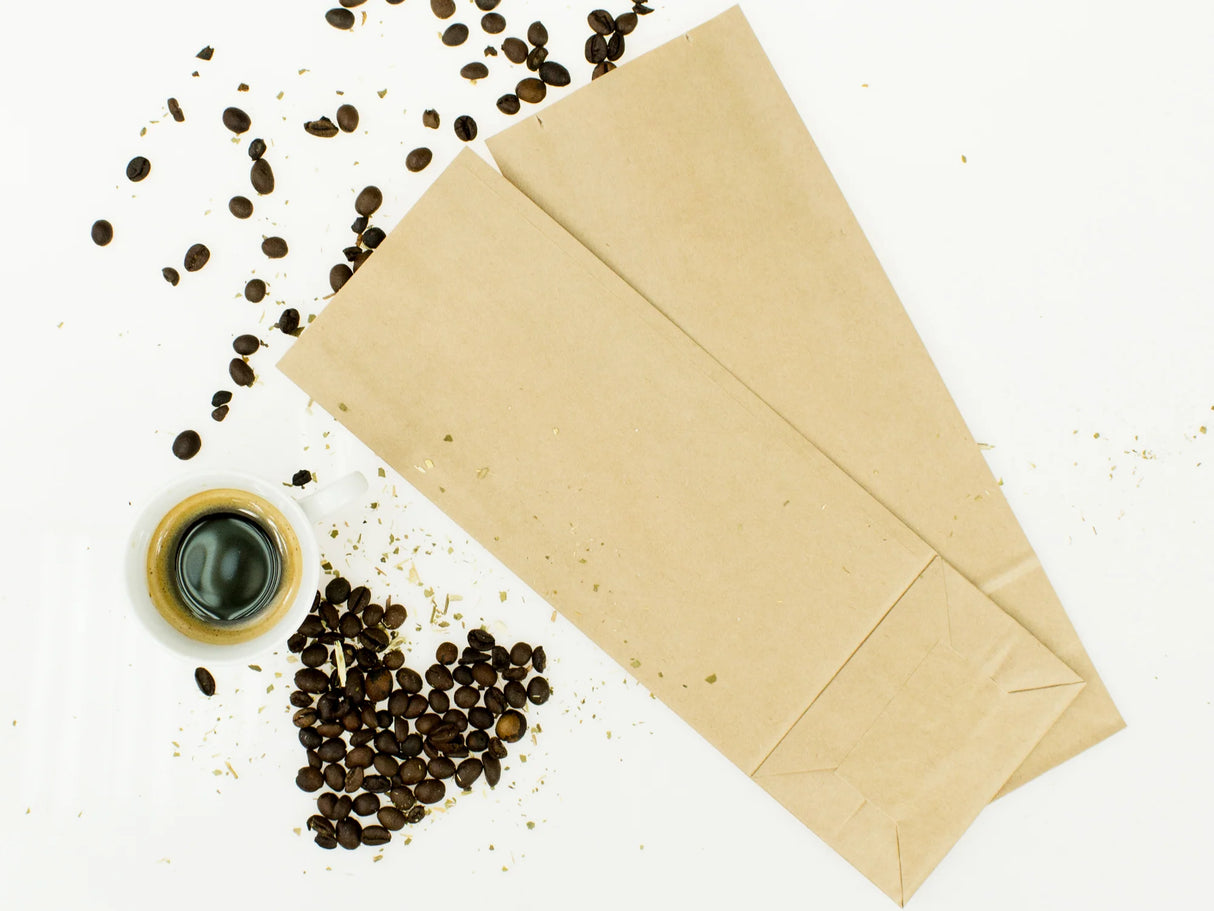 Papiertüte ohne Griff Braun 100x70x260 mm