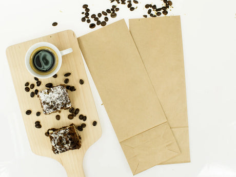 Papiertüte ohne Griff Braun 100x70x260 mm