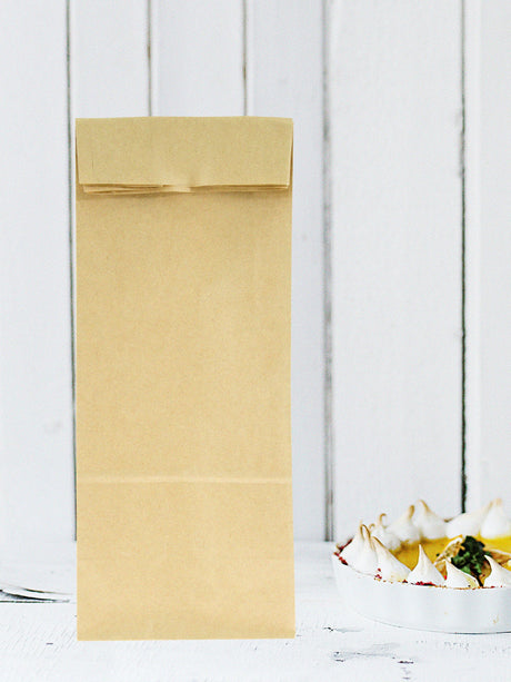 Papiertüte ohne Griff Braun 100x70x260 mm