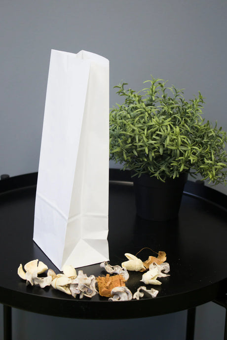 Papiertüte ohne Griff Weiß 100x70x260 mm