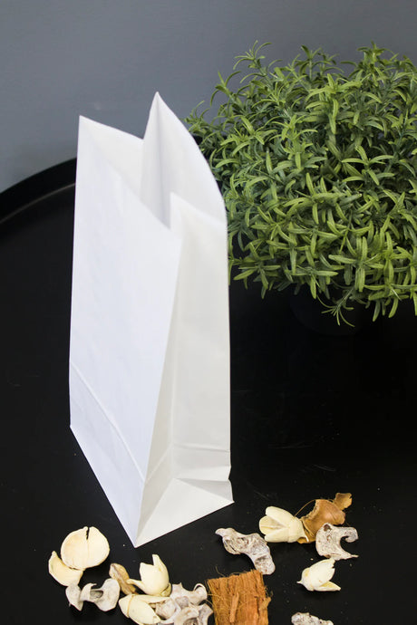 Papiertüte ohne Griff Weiß 100x70x260 mm