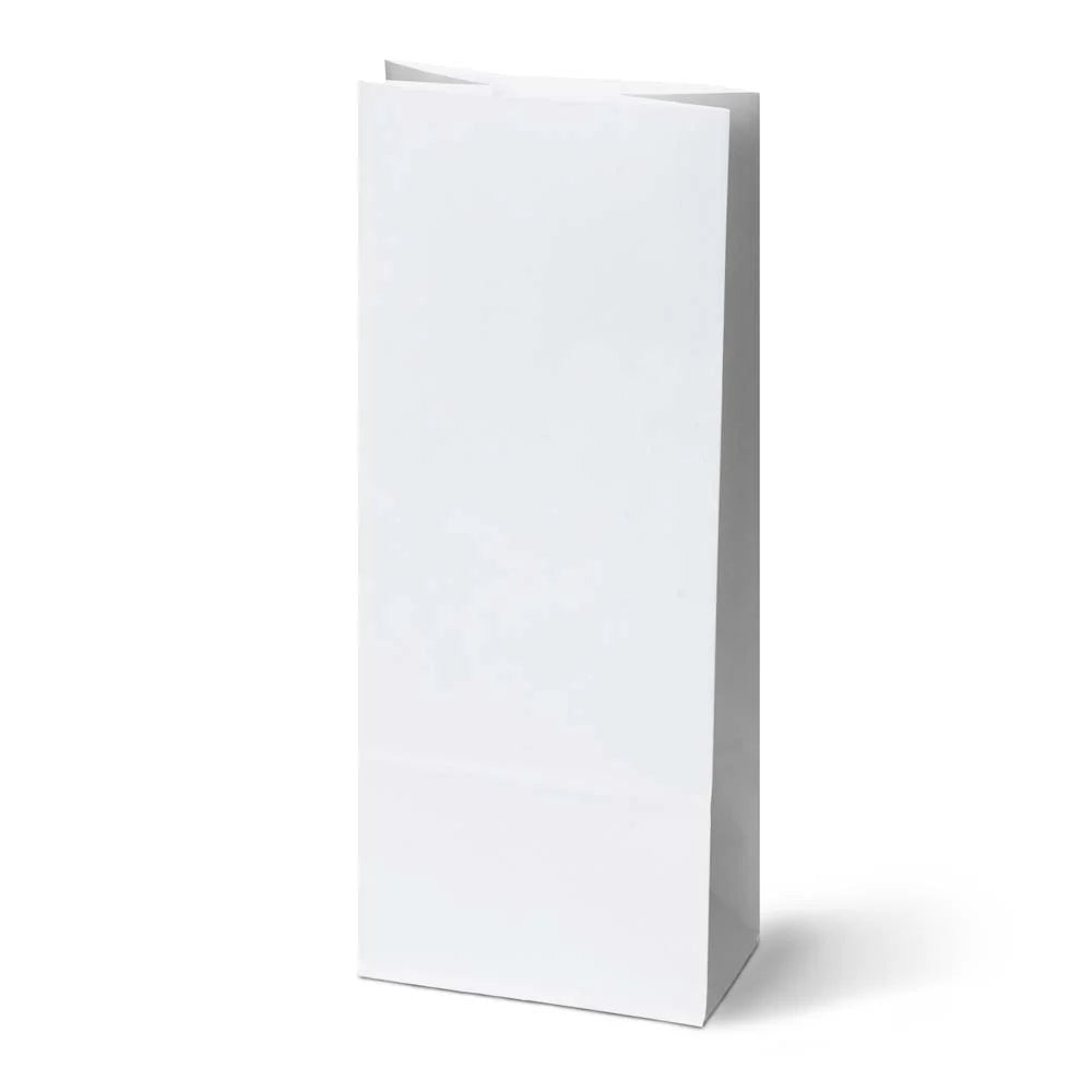 Papiertüte ohne Griff Weiß 100x70x260 mm
