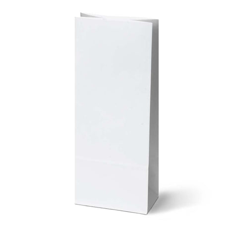Blockbodenbeutel 10+7x26 cm, 70 g/m², weiß, 100 Stück