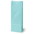 Papiertüten ohne Griff Pastellblau 100x70x280mm
