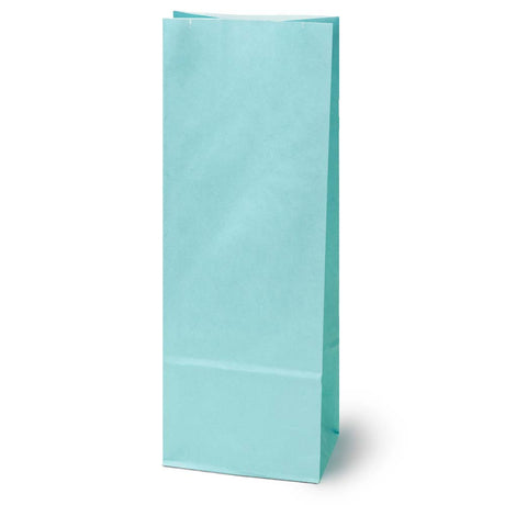 Papiertüten ohne Griff Blau 10+7x28cm 1 Stück