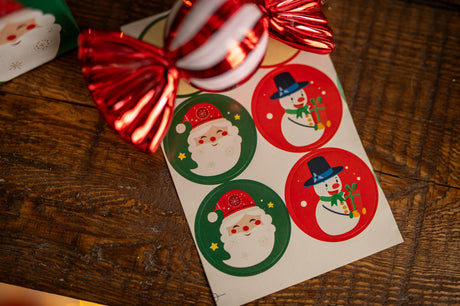 Papiertüte 210x80x15mm Weihnachtsmuster 4St.