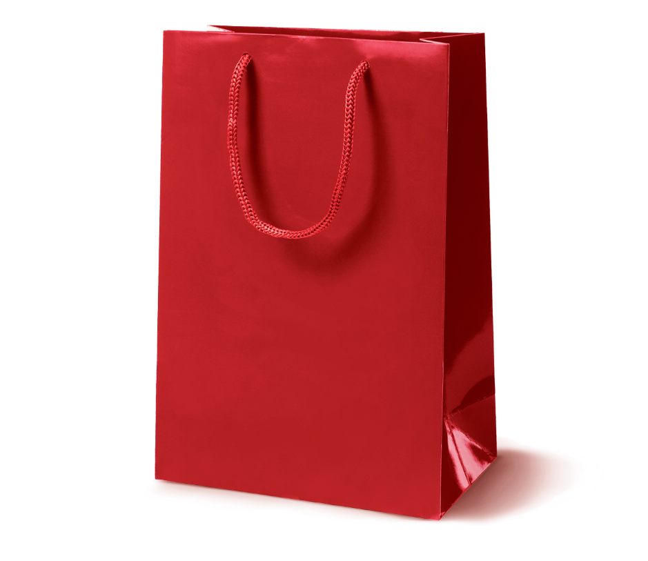 Laminierte Papiertüten Weihnachten 240x90x320 mm 190 g/m² Premium